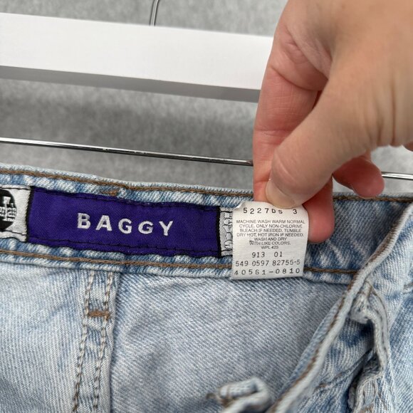 Levis Mens VTG Silvertab Baggy Jeans Size 33 Light Wash Denim Pleated Skater Y2K - Picture 8 of 13